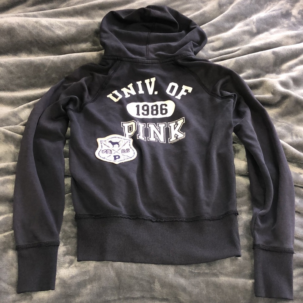 PINK Victoria's Secret Navy Sweatshirt - Picture 2 of 7